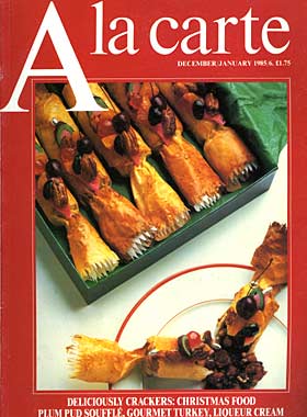 a la carte magazine cover circa 1985