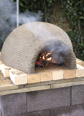 Building a clay oven