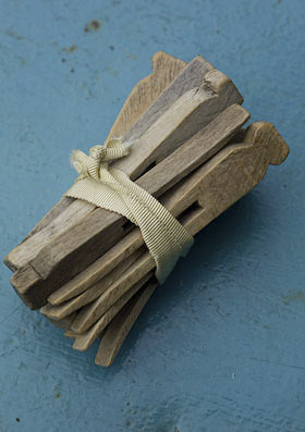 old wooden dolly pegs