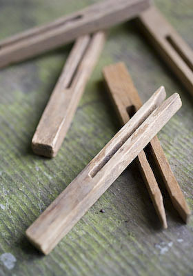 old wooden dolly pegs