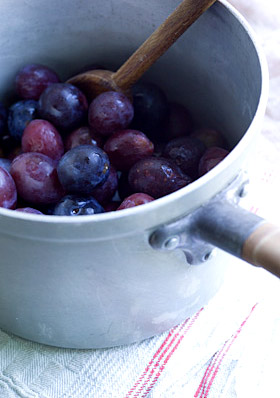 cooking damsons and plums