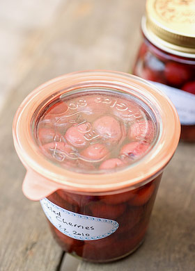 pickled sweet cherries