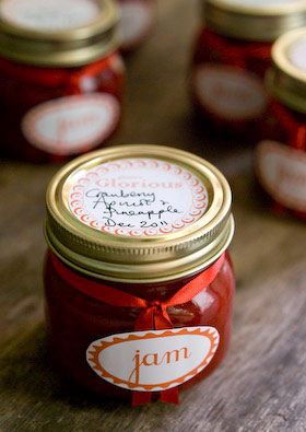 Cranberry apricot and pineapple Christmas jam