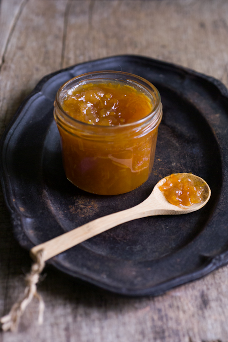 blood orange, rhubarb and cardamon marmalade